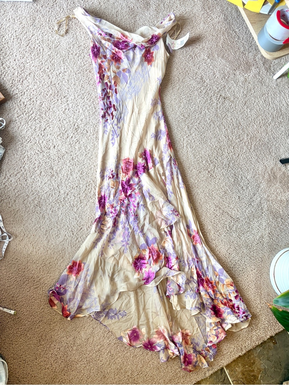 NTW Silk Vintage Alex Evenings Beaded Fairy Gown